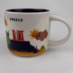 Starbucks You Are Here Greece 2023 Ceramic Coffee Mug 14 fl oz